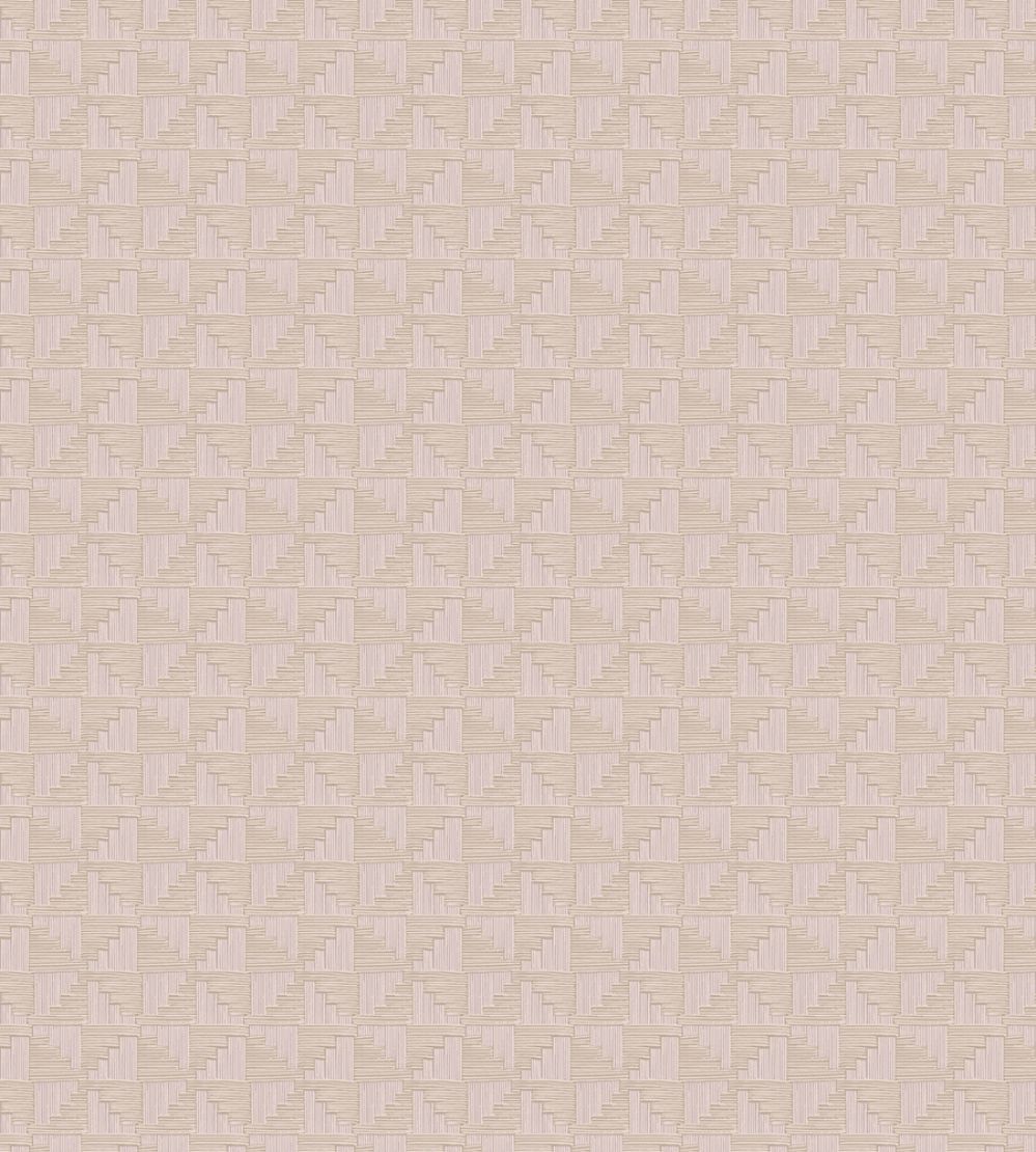 Abstract Check Wallpaper by Eijffinger Blush