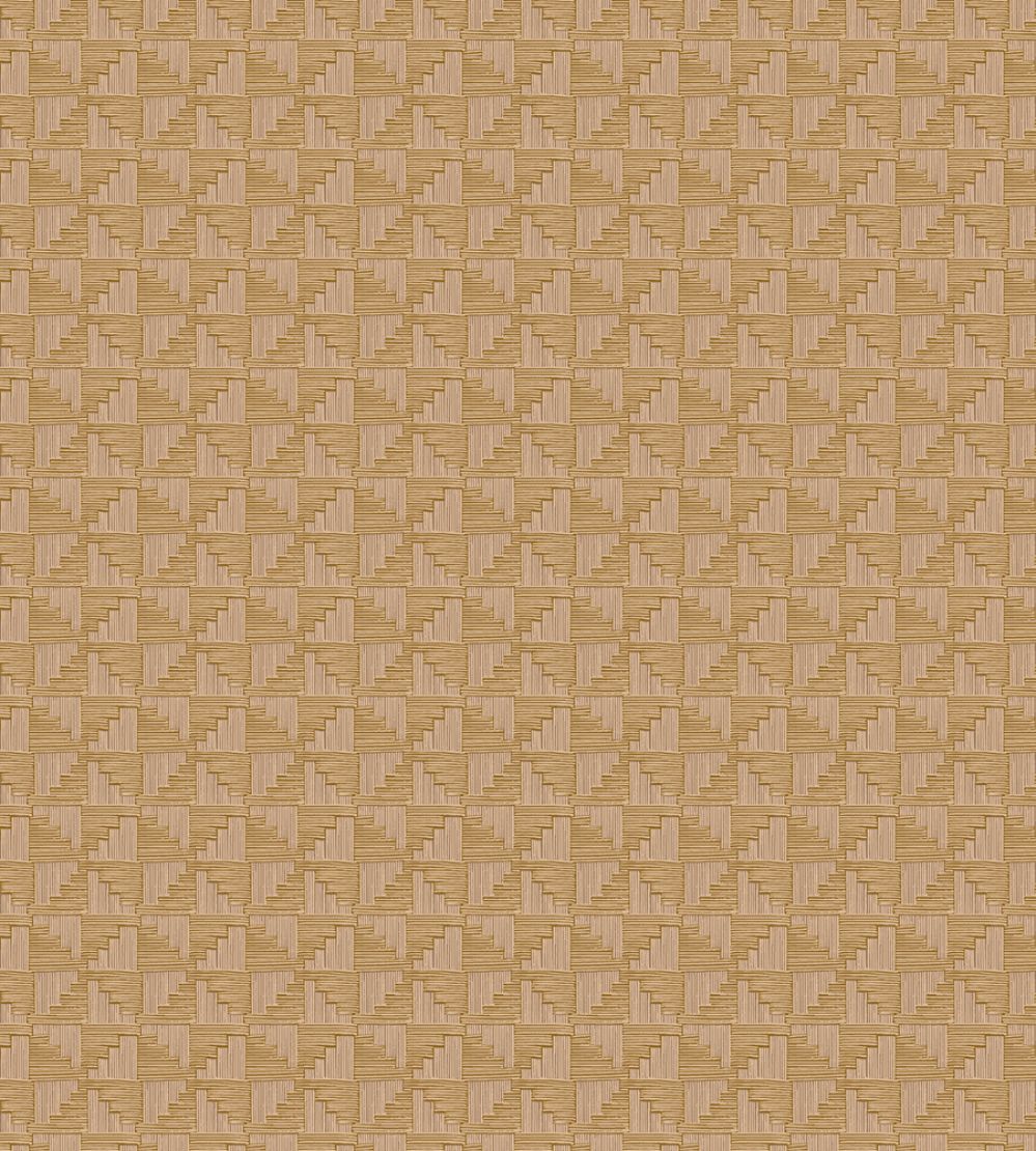 Abstract Check Wallpaper by Eijffinger Yellow