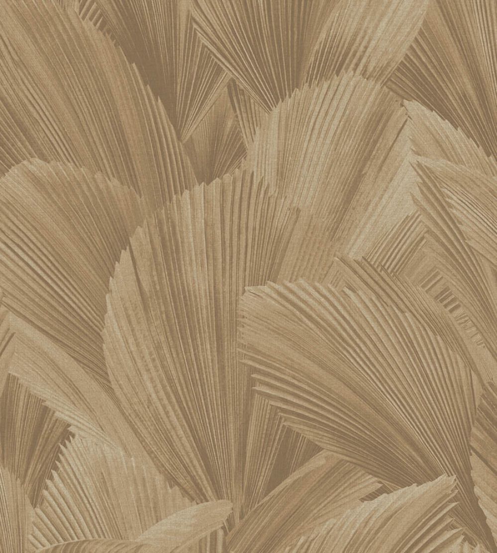 Abstract Leaves Wallpaper by Eijffinger Brown/Taupe