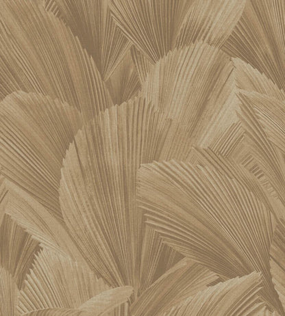 Abstract Leaves Wallpaper by Eijffinger Brown/Taupe