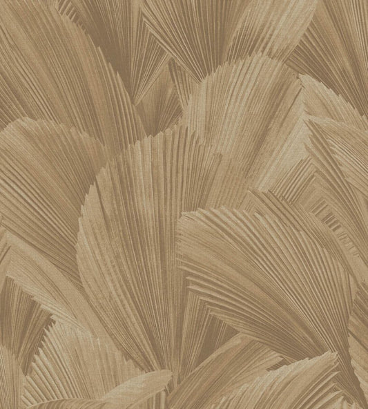 Abstract Leaves Wallpaper by Eijffinger Brown/Taupe