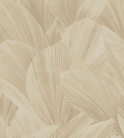 Abstract Leaves Wallpaper by Eijffinger White/Cream