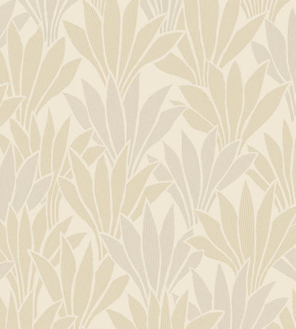 Abstract Palm Wallpaper by Eijffinger Beige/Sand