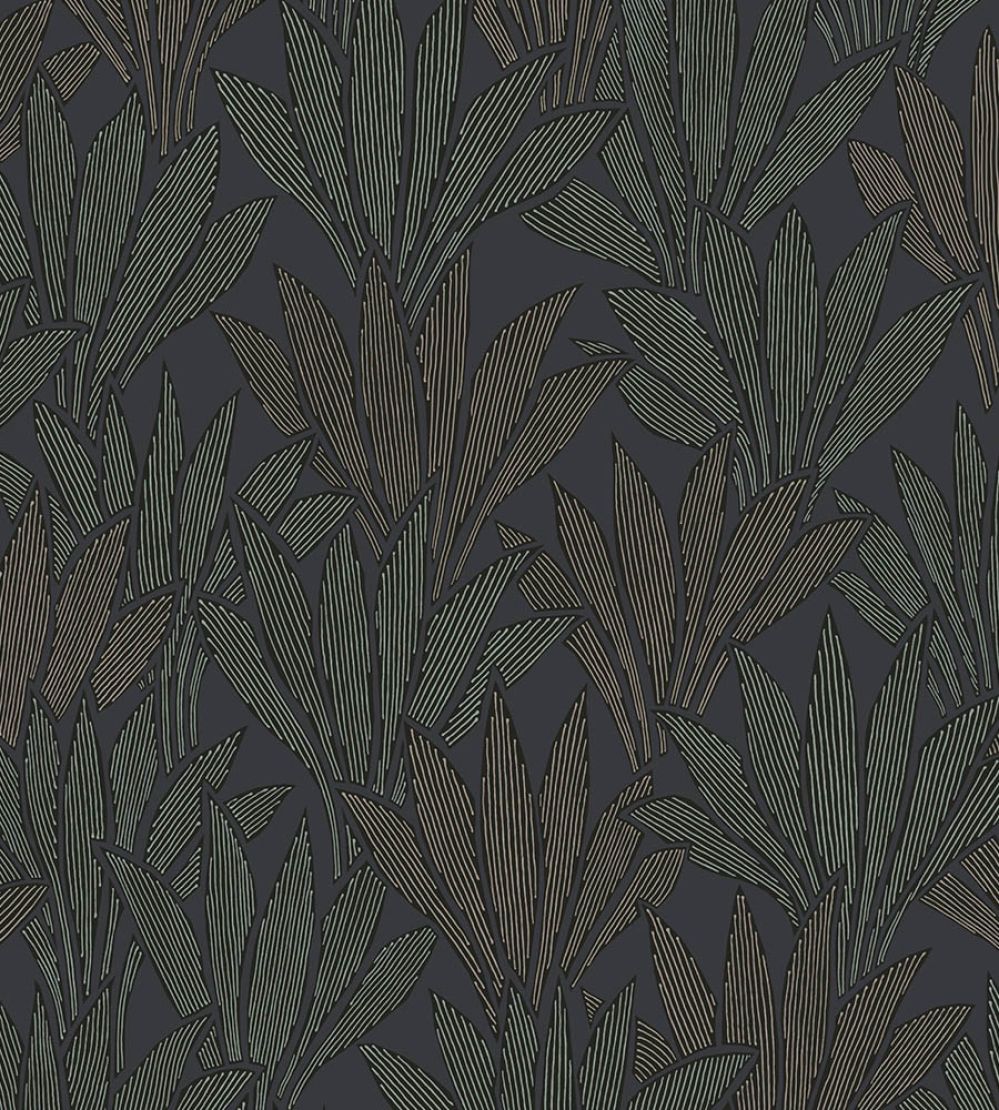 Abstract Palm Wallpaper by Eijffinger Blue