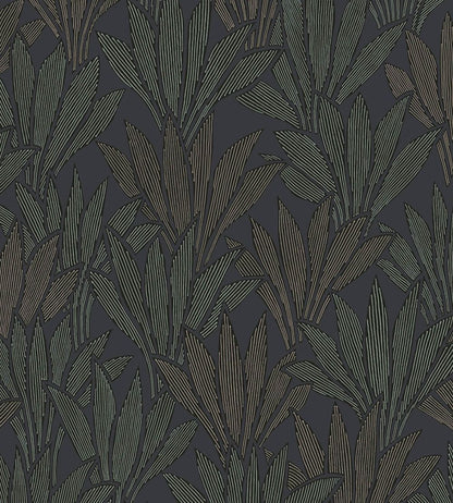Abstract Palm Wallpaper by Eijffinger Blue