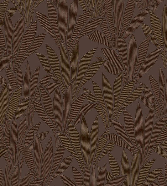 Abstract Palm Wallpaper by Eijffinger Brown/Red