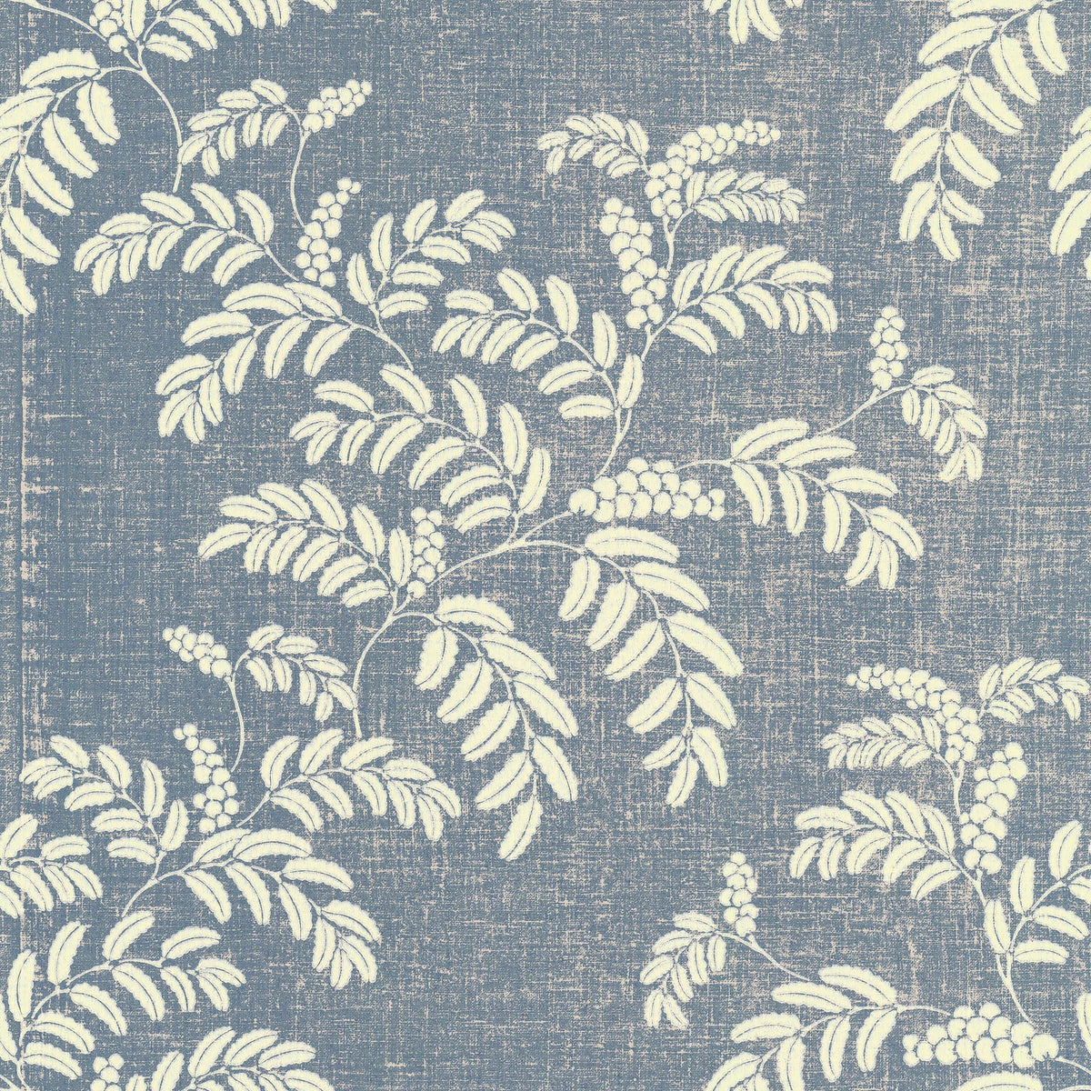 Acacia Wallpaper by Langelid Von Bromssen in Jeans Blue