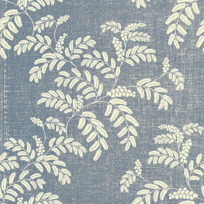 Acacia Wallpaper by Langelid Von Bromssen in Jeans Blue