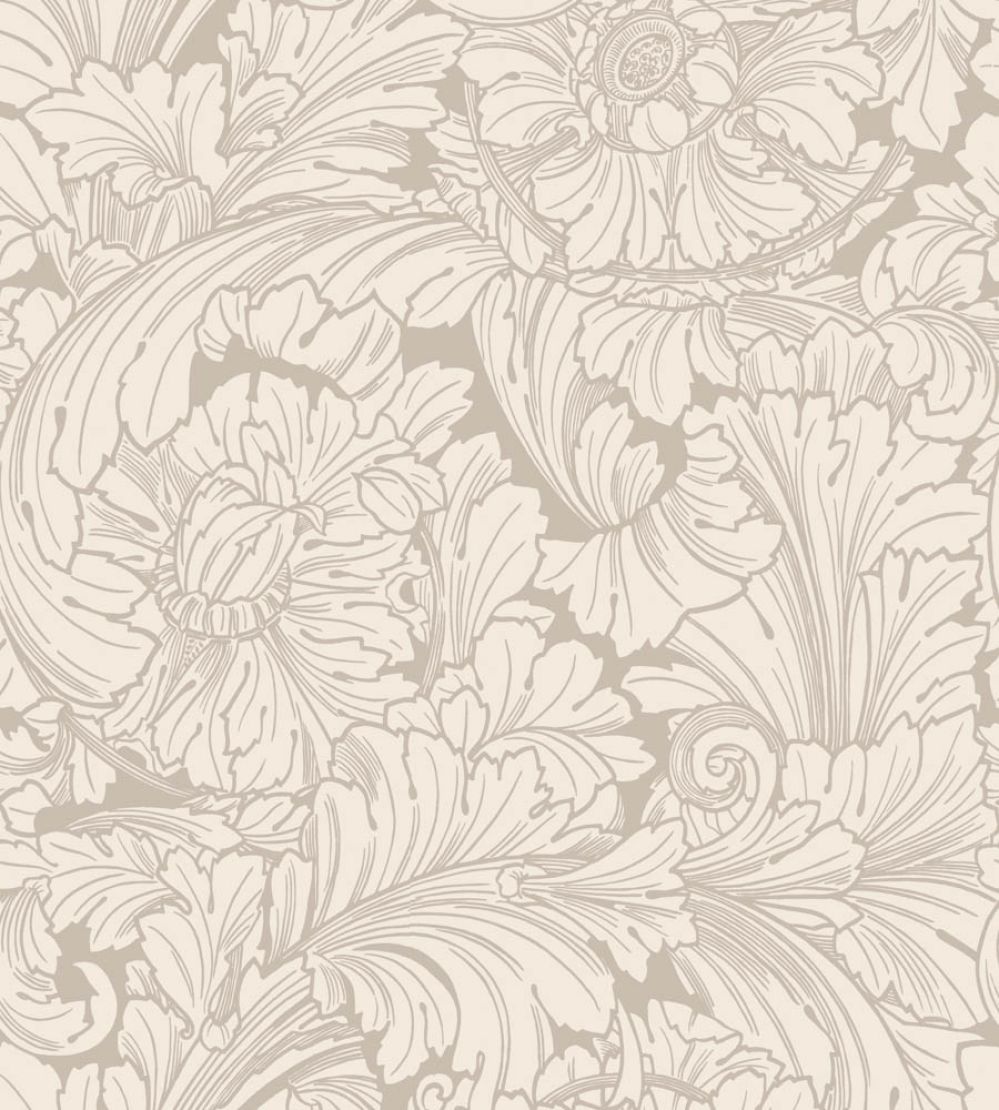 Acanthus Wallpaper by Cole & Son Cream & Pebble