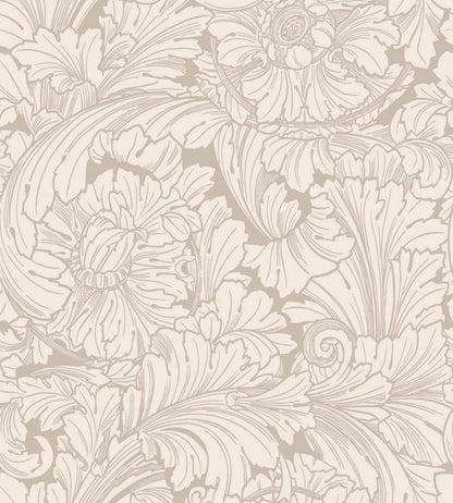 Acanthus Wallpaper by Cole & Son Cream & Pebble