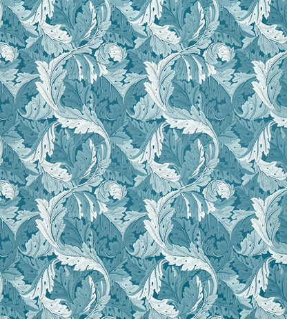 Acanthus Jacquard Fabric by Clarke & Clarke Denim