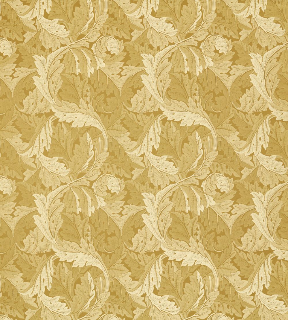 Acanthus Jacquard Fabric by Clarke & Clarke Gold