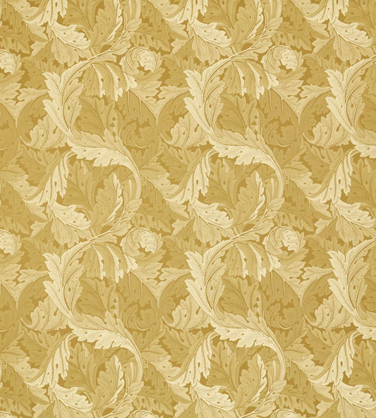 Acanthus Jacquard Fabric by Clarke & Clarke Gold