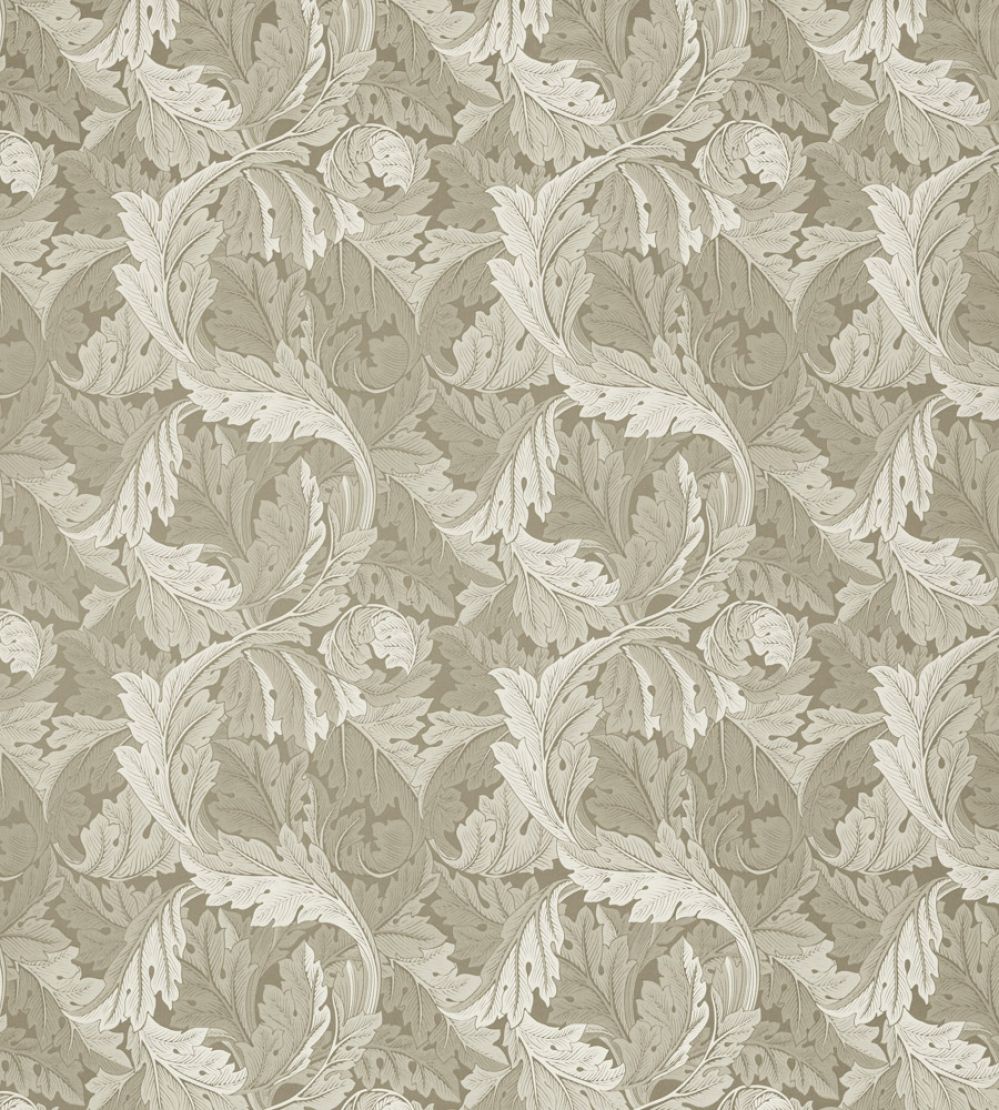 Acanthus Jacquard Fabric by Clarke & Clarke Natural