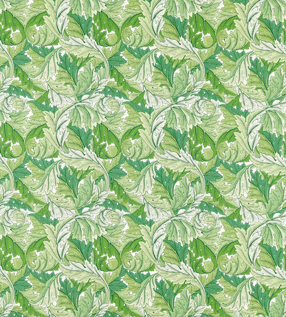 Acanthus Fabric by Morris & Co Leaf Green