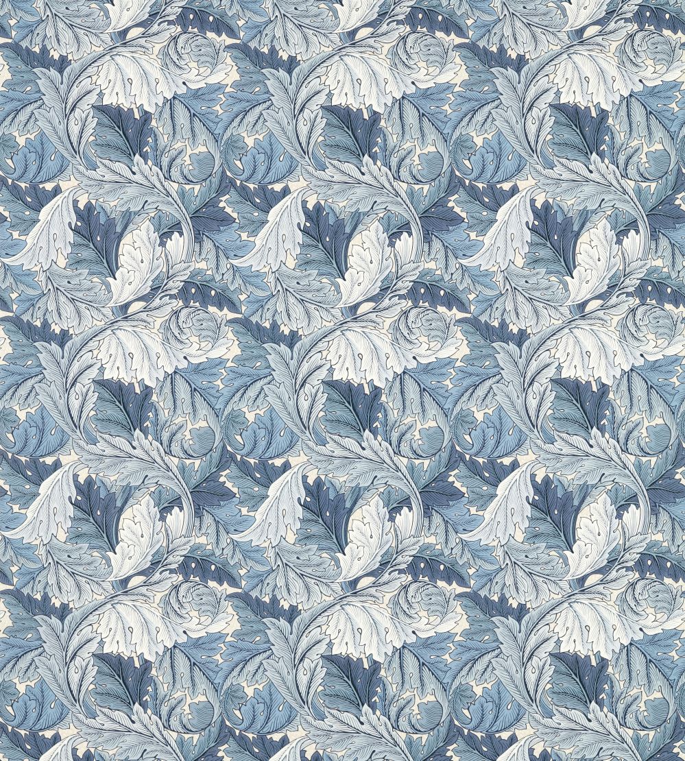 Acanthus Outdoor Fabric by Morris & Co Indigo