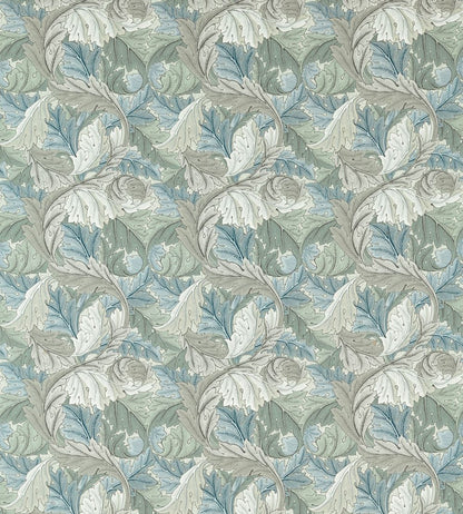 Acanthus Outdoor Fabric by Morris & Co Mineral Blue/Linen