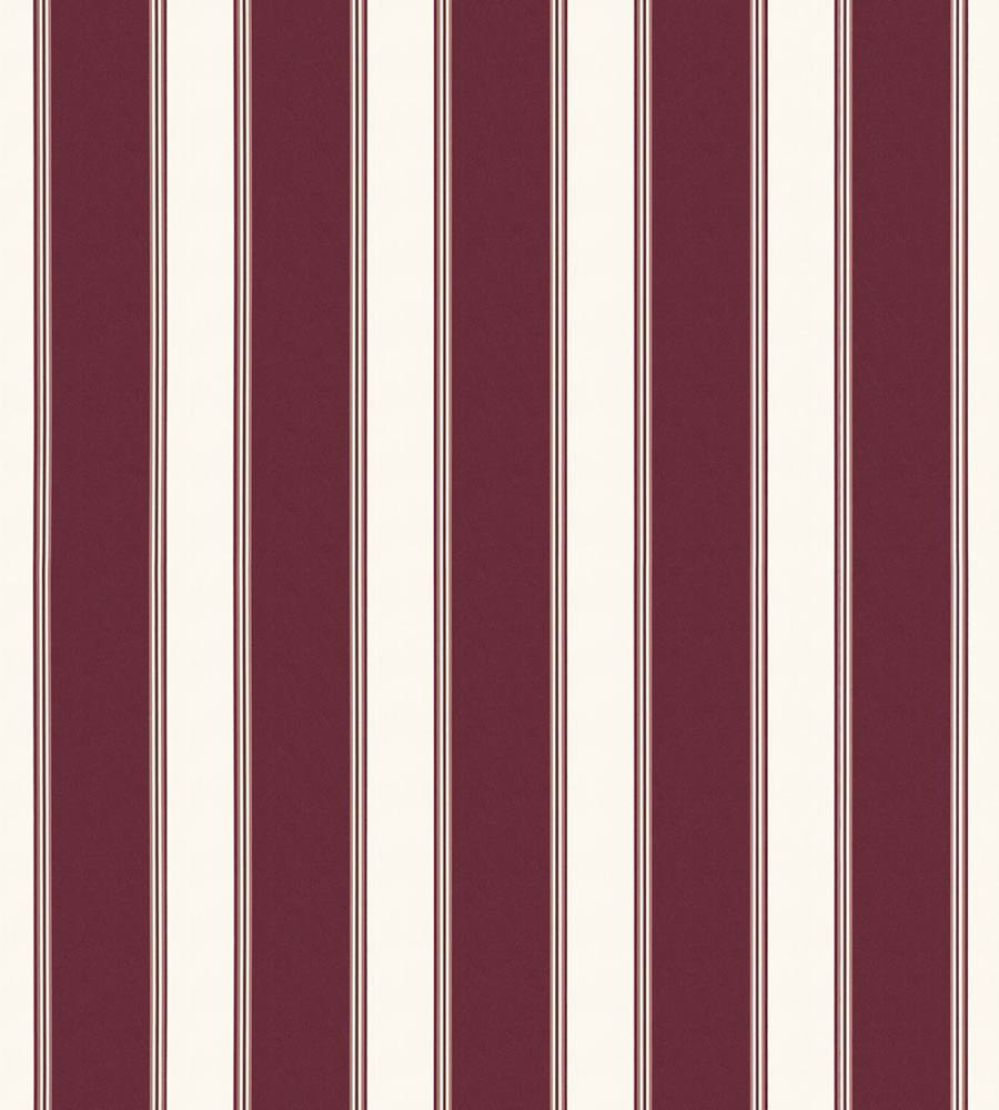 Accordion Stripe Wallpaper by Scalamandre Burgundy