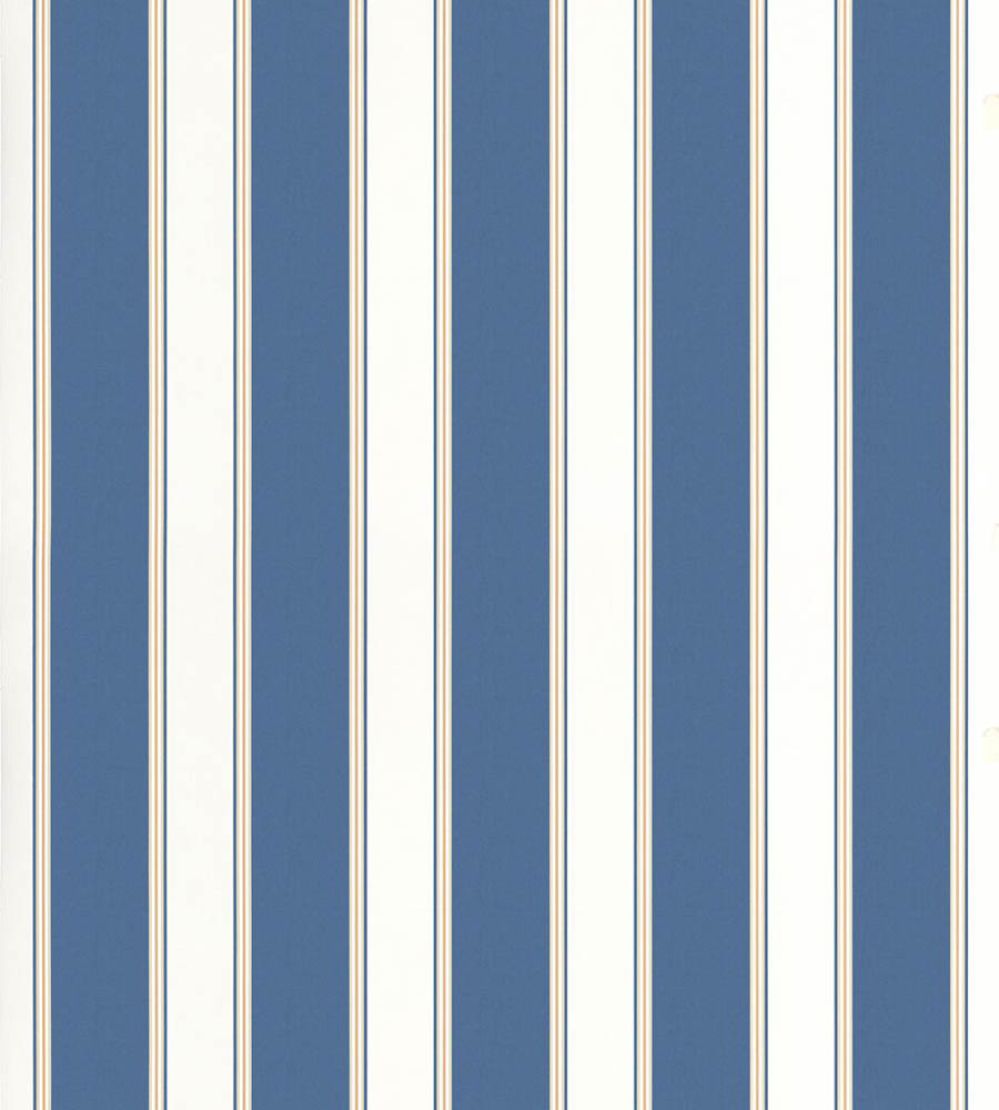 Accordion Stripe Wallpaper by Scalamandre Indigo