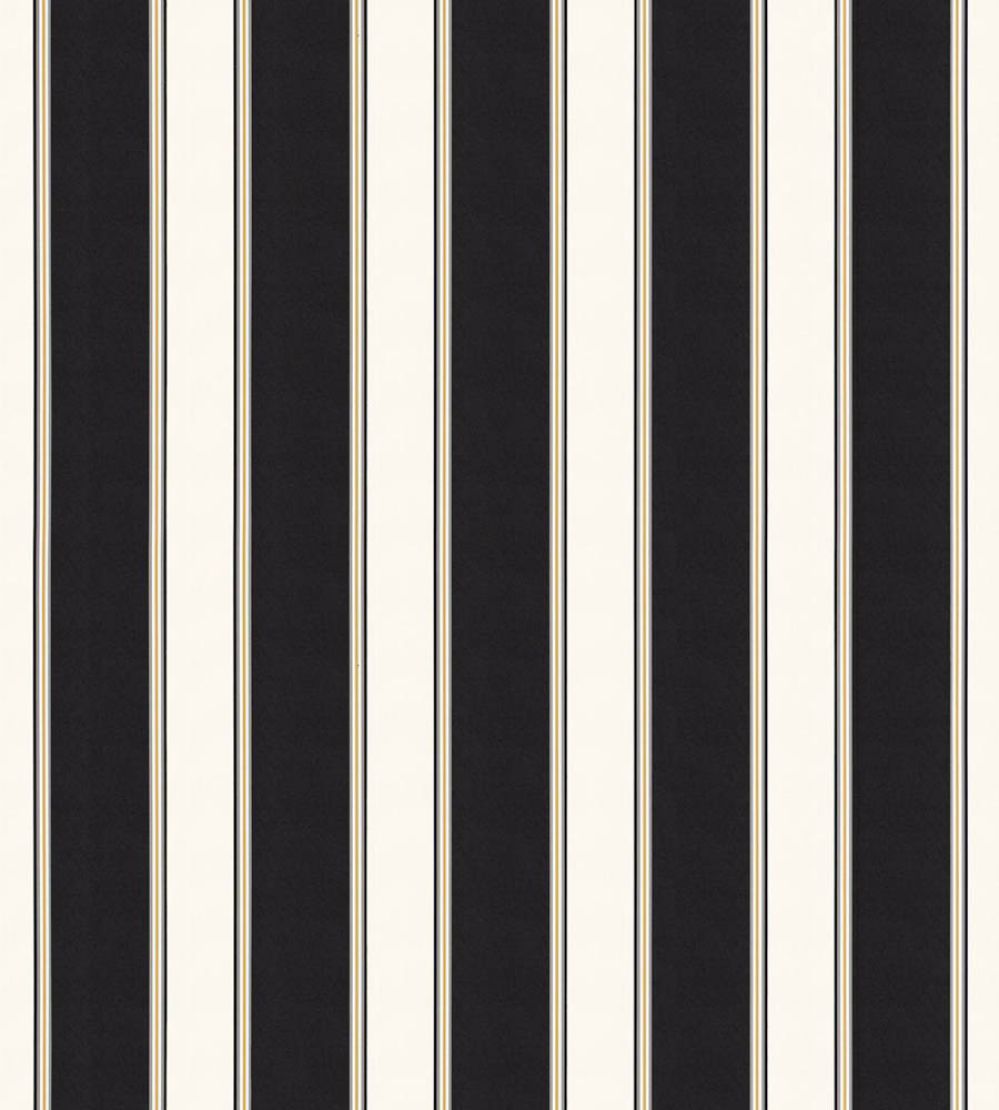 Accordion Stripe Wallpaper by Scalamandre Onyx
