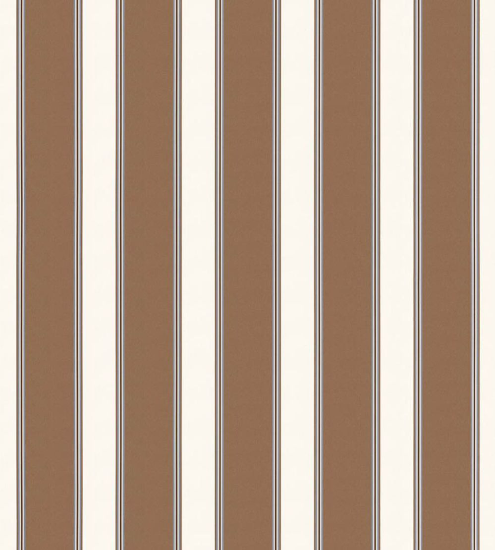 Accordion Stripe Wallpaper by Scalamandre Saddle