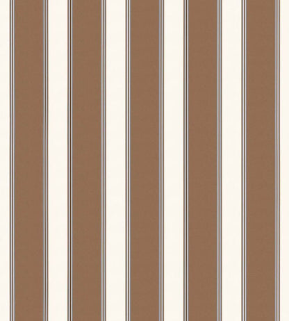 Accordion Stripe Wallpaper by Scalamandre Saddle