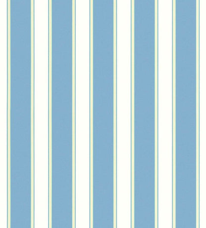 Accordion Stripe Wallpaper by Scalamandre Sky