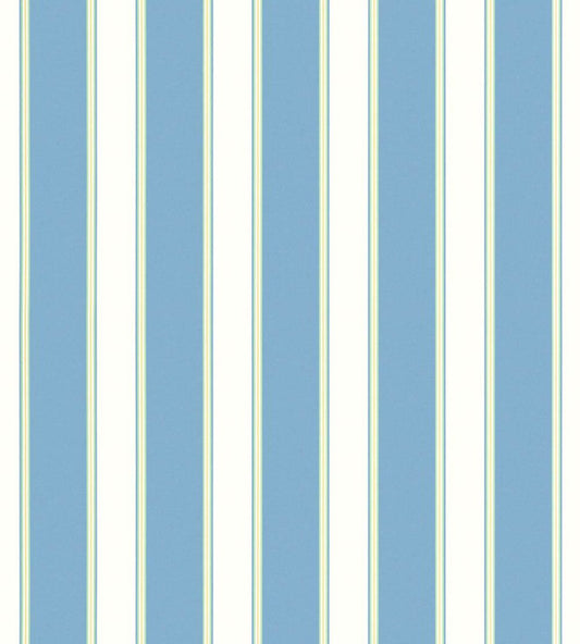 Accordion Stripe Wallpaper by Scalamandre Sky