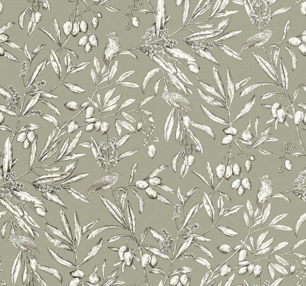 Aceituna wallpaper by Coordonné in Silvestre, flat pattern view
