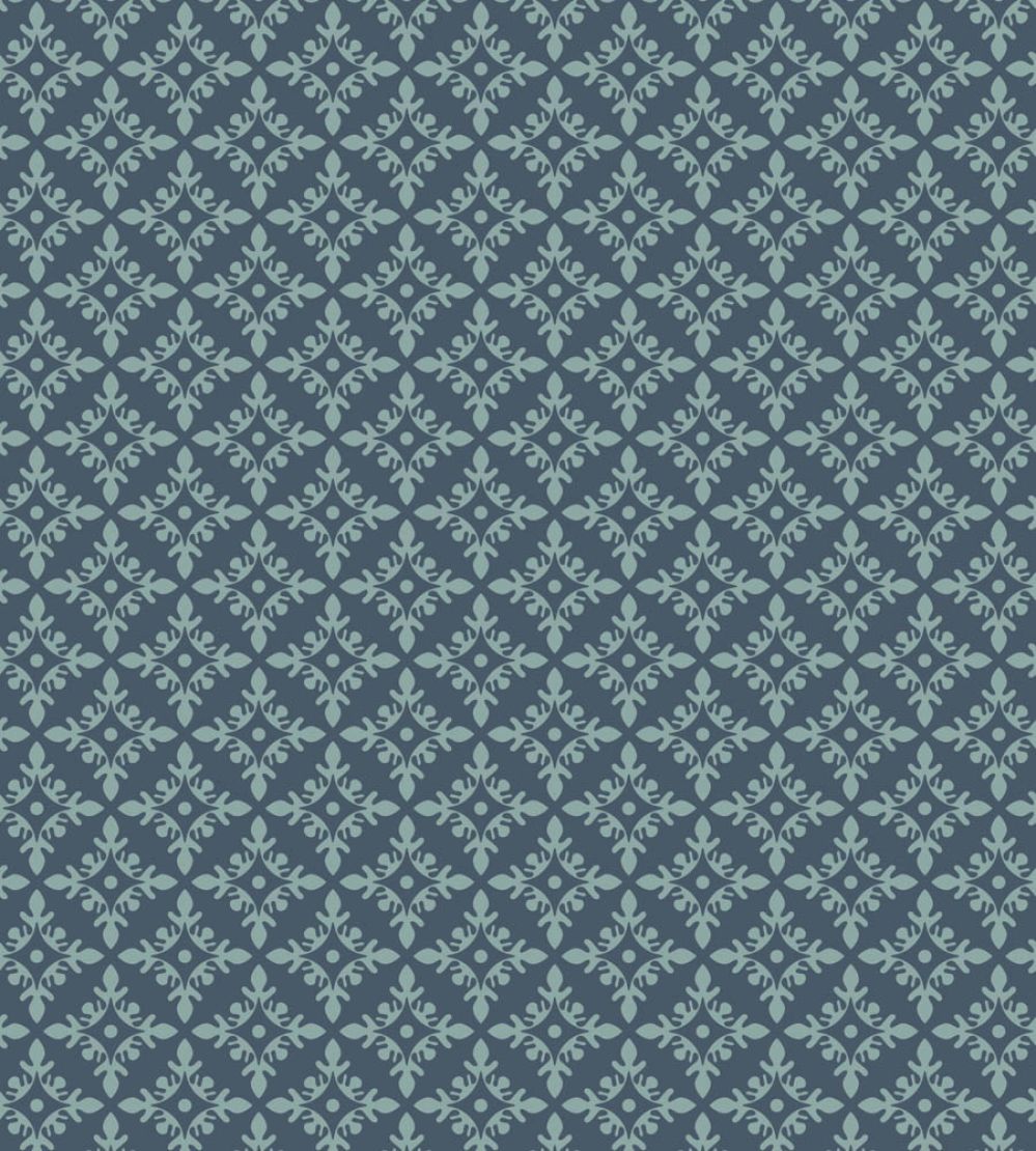 Achard Wallpaper by Farrow & Ball Stiffkey Blue / Dix Blue