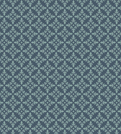 Achard Wallpaper by Farrow & Ball Stiffkey Blue / Dix Blue