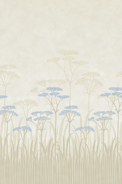 Achillea mural by Little Greene in Dew