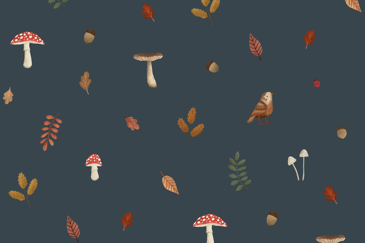 Acorn Blue mural by Hovia