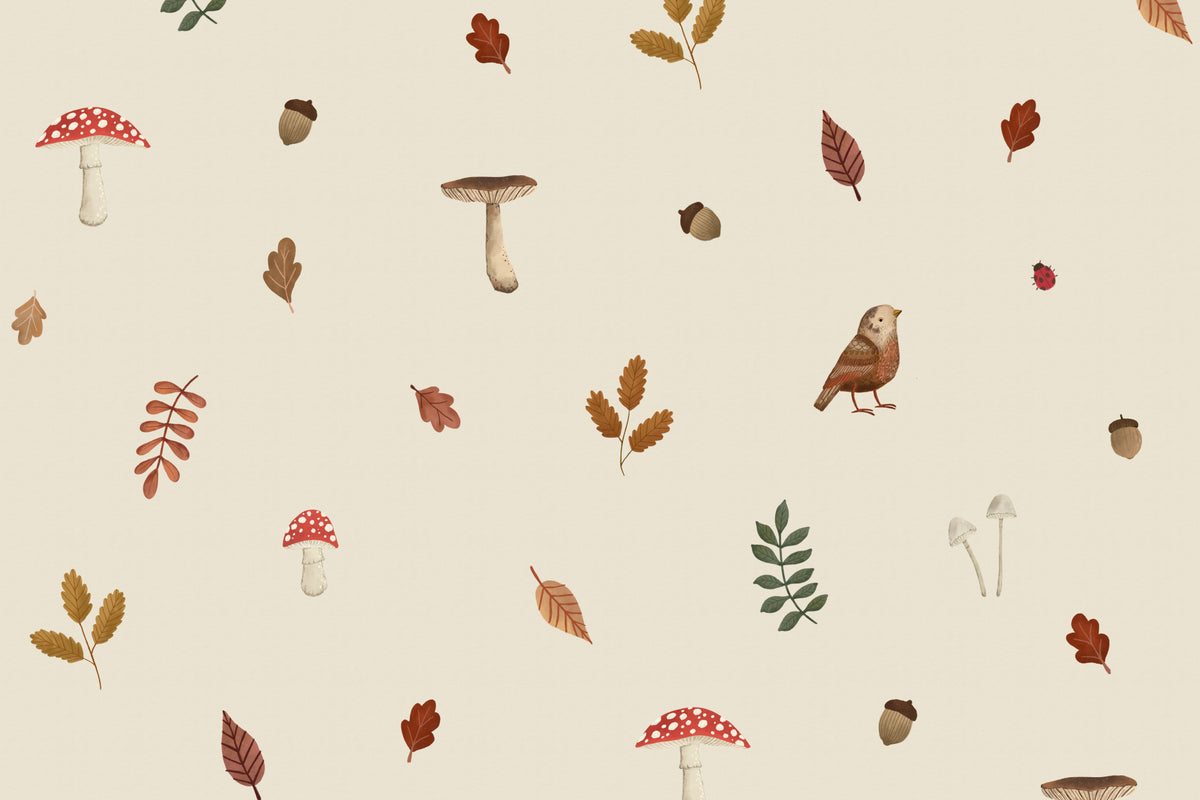 Acorn Beige mural by Hovia