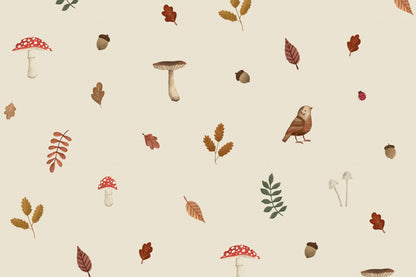 Acorn Beige mural by Hovia
