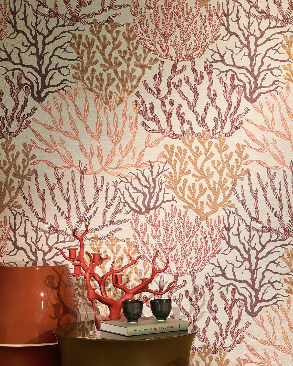 Acropora Wallpaper by Pierre Frey shown in a room setting (view 1)