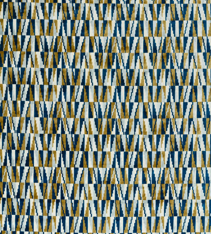 Acute Fabric by Harlequin Cobalt Ochre