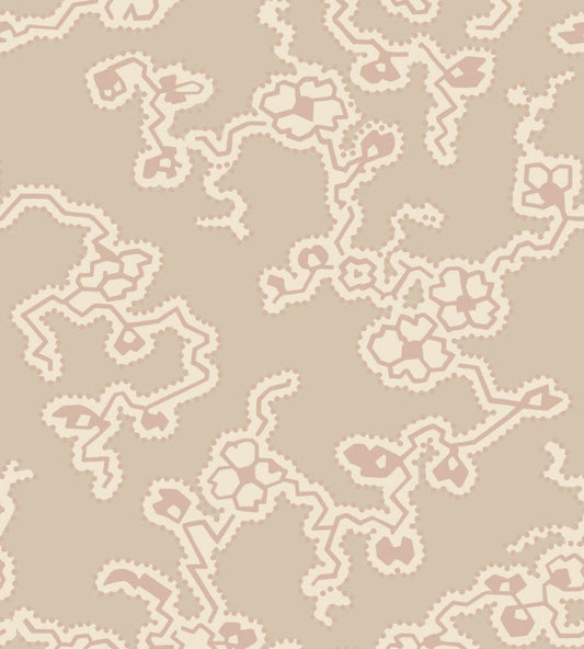 Adelaide Wallpaper by Farrow & Ball Joa's White / Setting Plaster