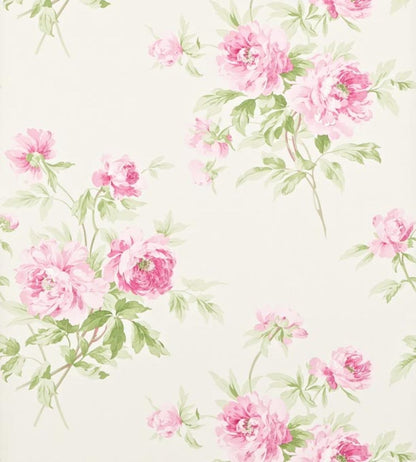 Adele Wallpaper by Sanderson Raspberry Ivory