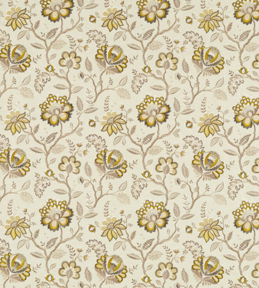 Adeline Fabric by Clarke & Clarke Antique/Charcoal