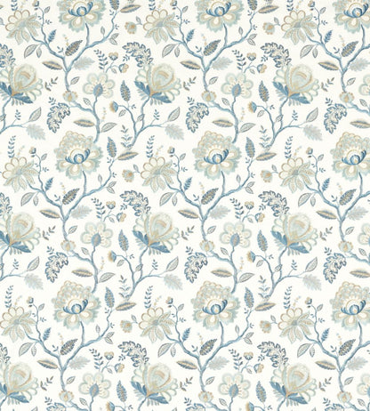 Adeline Fabric by Clarke & Clarke Denim/Midnight