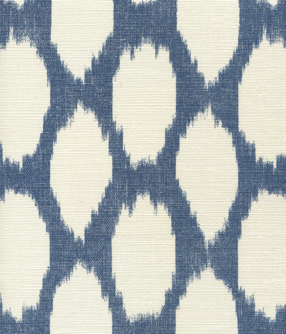 Adras Reverse New Navy on Tint fabric by Quadrille