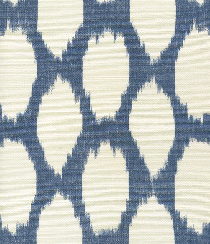 Adras Reverse New Navy on Tint fabric by Quadrille