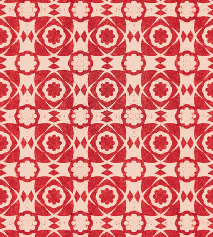 Aegean Tiles Wallpaper by MINDTHEGAP Red
