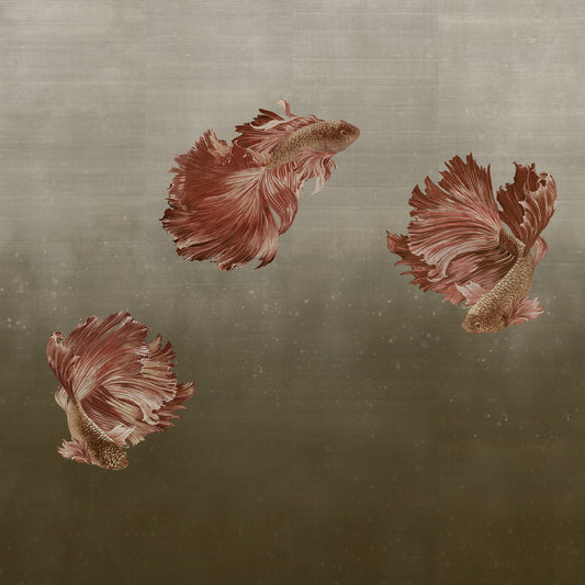 Afloat Mural by Phillip Jeffries in Copper Red (PJ 27704)