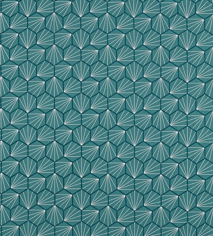 Aikyo Fabric by Scion Teal