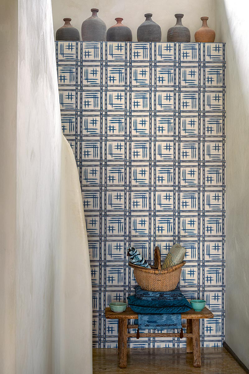 Akimasa Wallpaper by Pierre Frey shown in a room setting (view 1)