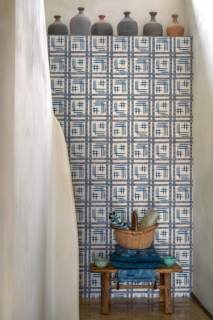 Akimasa Wallpaper by Pierre Frey shown in a room setting (view 1)