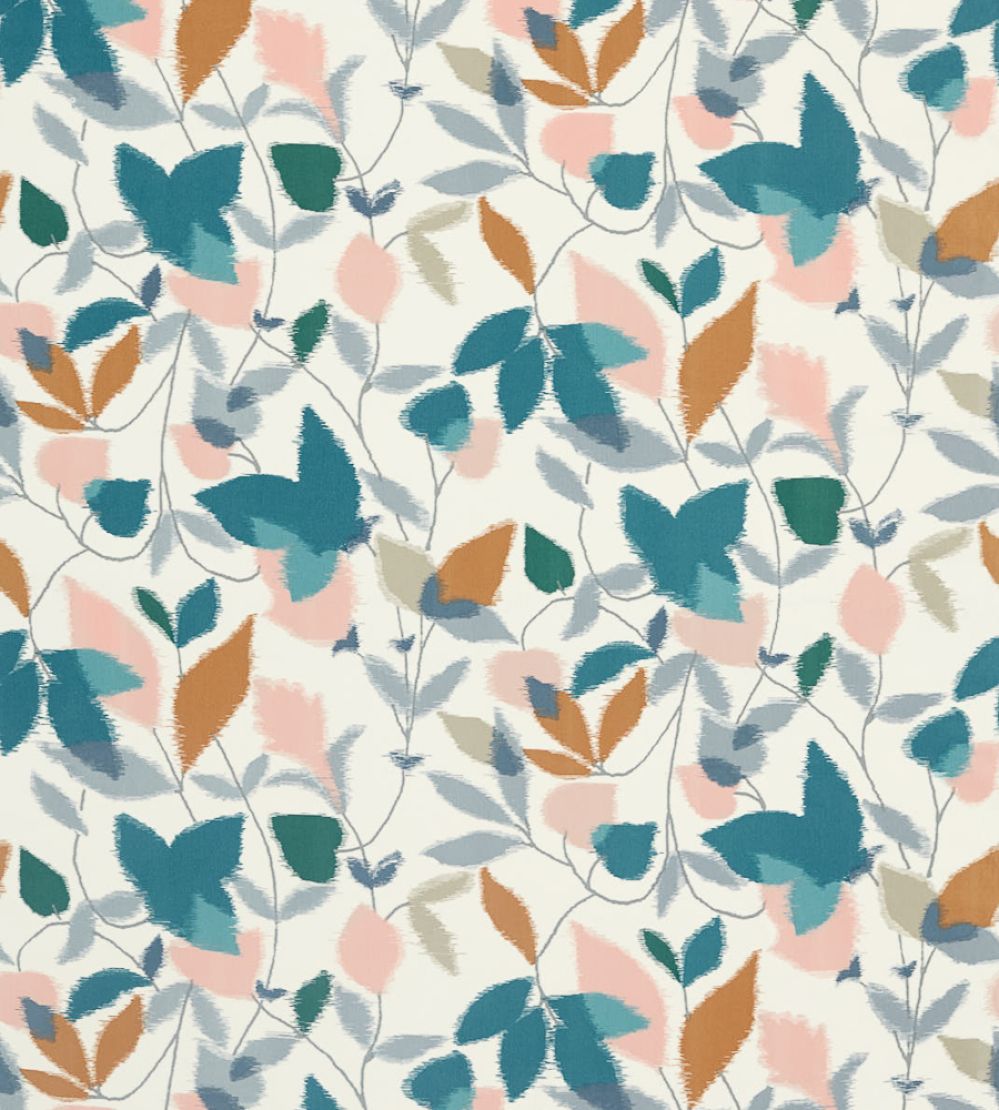 Akira Fabric by Scion Ginger / Teal