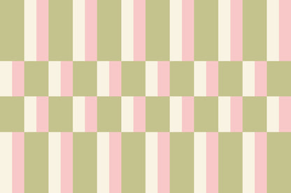 Albers Green & Pink wallpaper by Hovia